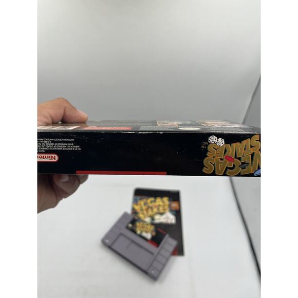VEGAS STAKES, Super Nintendo SNES Complete CIB, Tested & Authentic - Picture 14 of 14